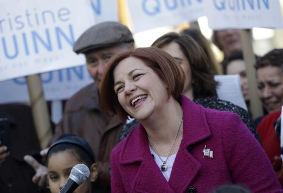 Demócrata Christine Quinn presenta candidatura a la alcaldía de Nueva York