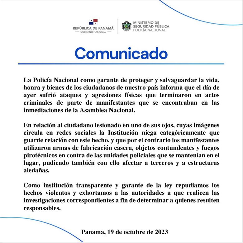 Ministerio Público abre investigación de oficio por agresión sufrida por un fotógrafo durante protestas contra contrato minero