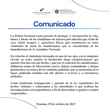 Ministerio Público abre investigación de oficio por agresión sufrida por un fotógrafo durante protestas contra contrato minero