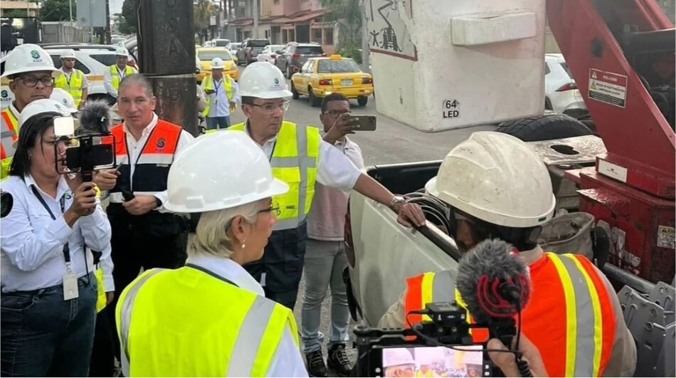 ASEP inspecciona la red de distribución de energía en Colón; Ensa estuvo presente