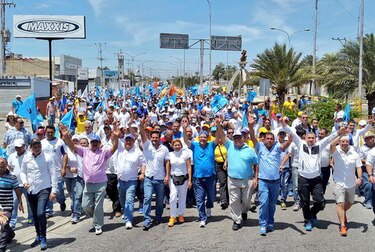 En Venezuela realizan marchas en apoyo a Leopoldo López