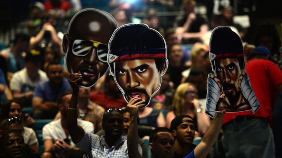 Mayweather Jr. y Pacquiao llegan a Las Vegas