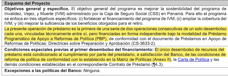 Anatomía de un préstamo condicionado: los $350 millones del BID y la mejora al sistema de pensiones de la CSS