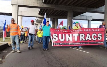 Jornada de manifestaciones sindicales se extiende por varios puntos de la ciudad