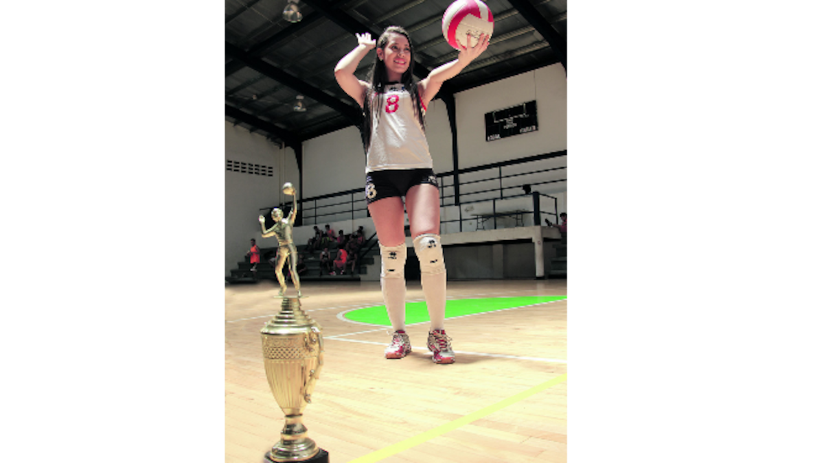 A futuro tiene planes de convertirse en entrenadora de voleibol.ESPECIAL