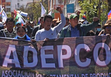Cocaleros marchan a La Paz desde zonas productoras contra un mercado paralelo