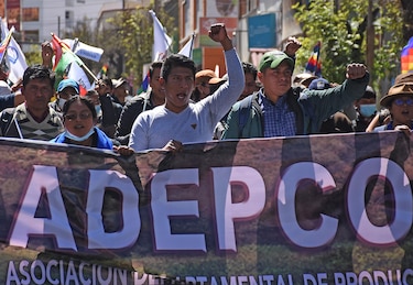 Cocaleros marchan a La Paz desde zonas productoras contra un mercado paralelo