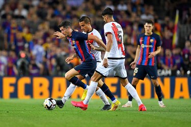 El Barcelona y Lewandowski, frenados por el Rayo en el inicio liguero
