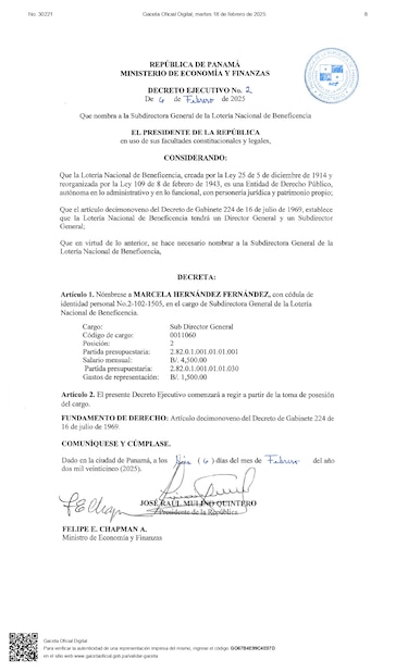 Nombran a Marcela Hernández Fernández como subdirectora general de la Lotería