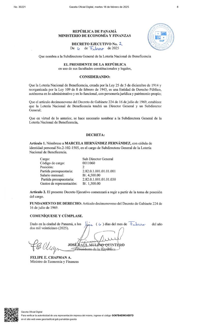 Nombran a Marcela Hernández Fernández como subdirectora general de la Lotería