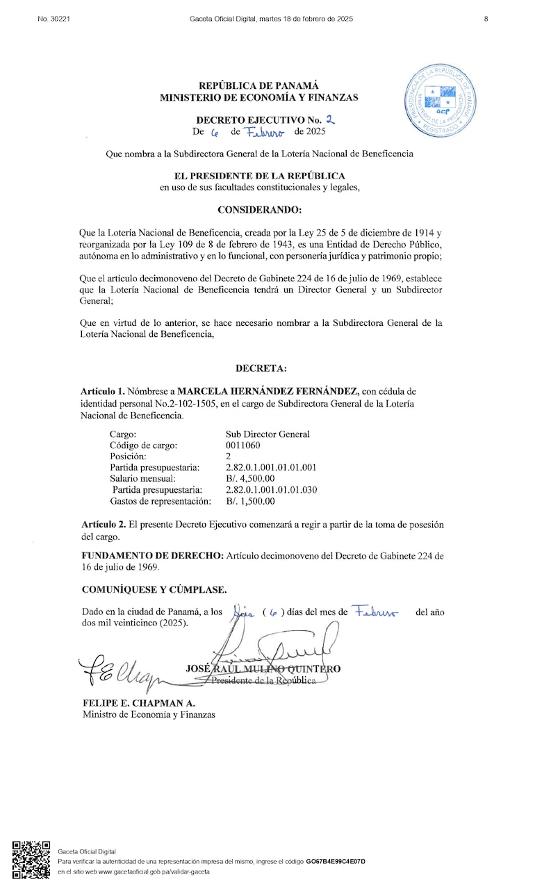 Nombran a Marcela Hernández Fernández como subdirectora general de la Lotería