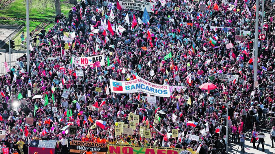 Chile protesta por pensiones