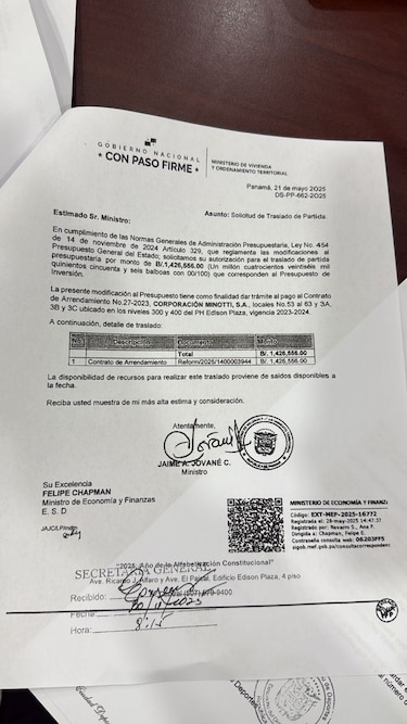 Suspenden traslado de fondos del subsidio de vivienda para alquiler de oficinas del Miviot en Plaza Edison