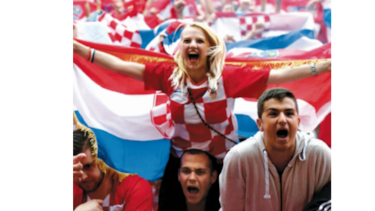 Croacia festeja el histórico pase a la final del Mundial