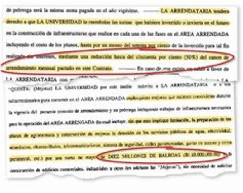Universidad de Panamá: cuestionable alquiler de tierras