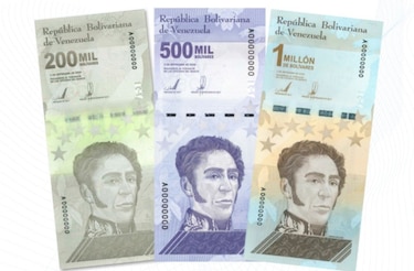Venezuela lanza nuevos billetes en medio de una inflación imparable