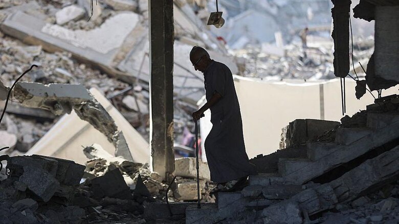 El edificio de Gaza que aún se mantiene en pie y ayuda a contar la historia de la ofensiva de Israel