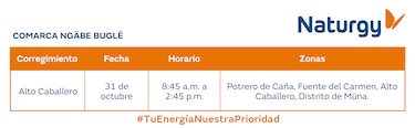Trabajos de mantenimiento en la red eléctrica del 27 de octubre al 2 de noviembre 2025
