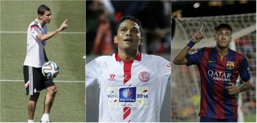 Bacca, Di María y Neymar, candidatos a mejor jugador de América en la liga española
