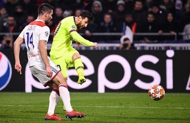 La falta de puntería deja al Barça con un empate en su visita al Lyon