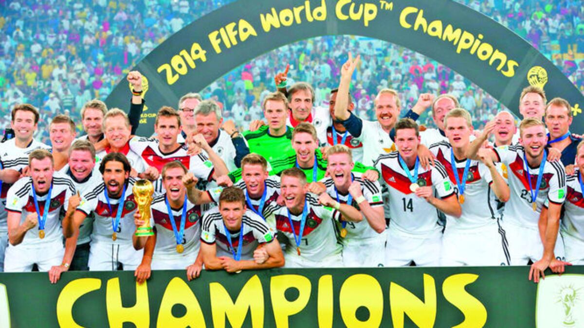 Alemania se consagró campeón en el último Mundial de Brasil 2014.