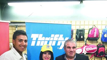 Thrifty, patrocinador del equipo de Herrera