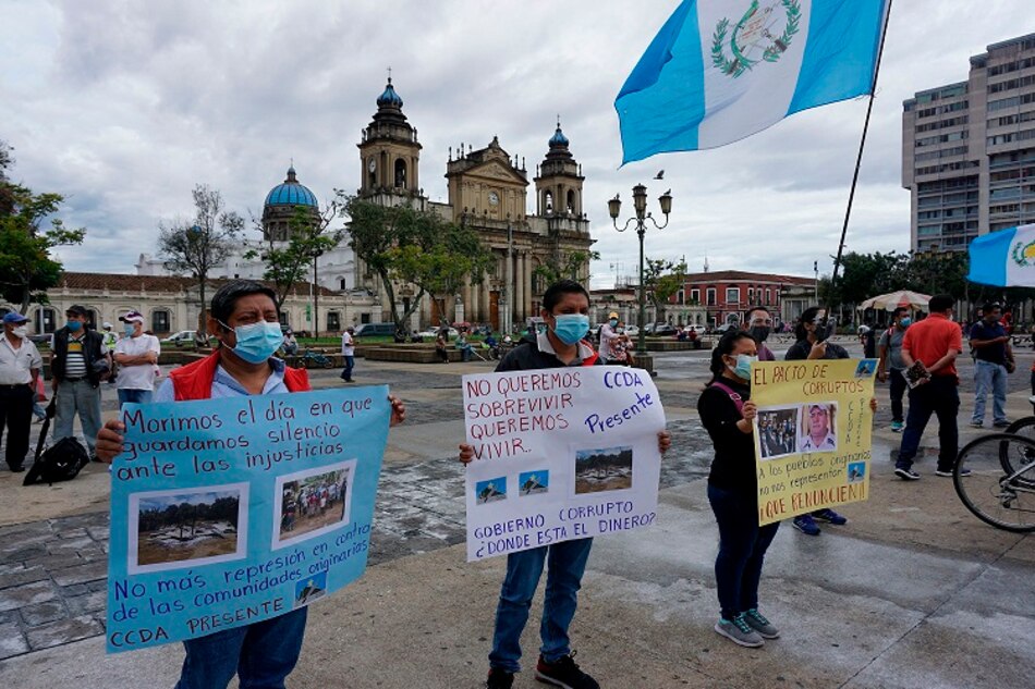 Nuevas manifestaciones en Guatemala en reclamo de la renuncia del Presidente por su gestión durante la pandemia