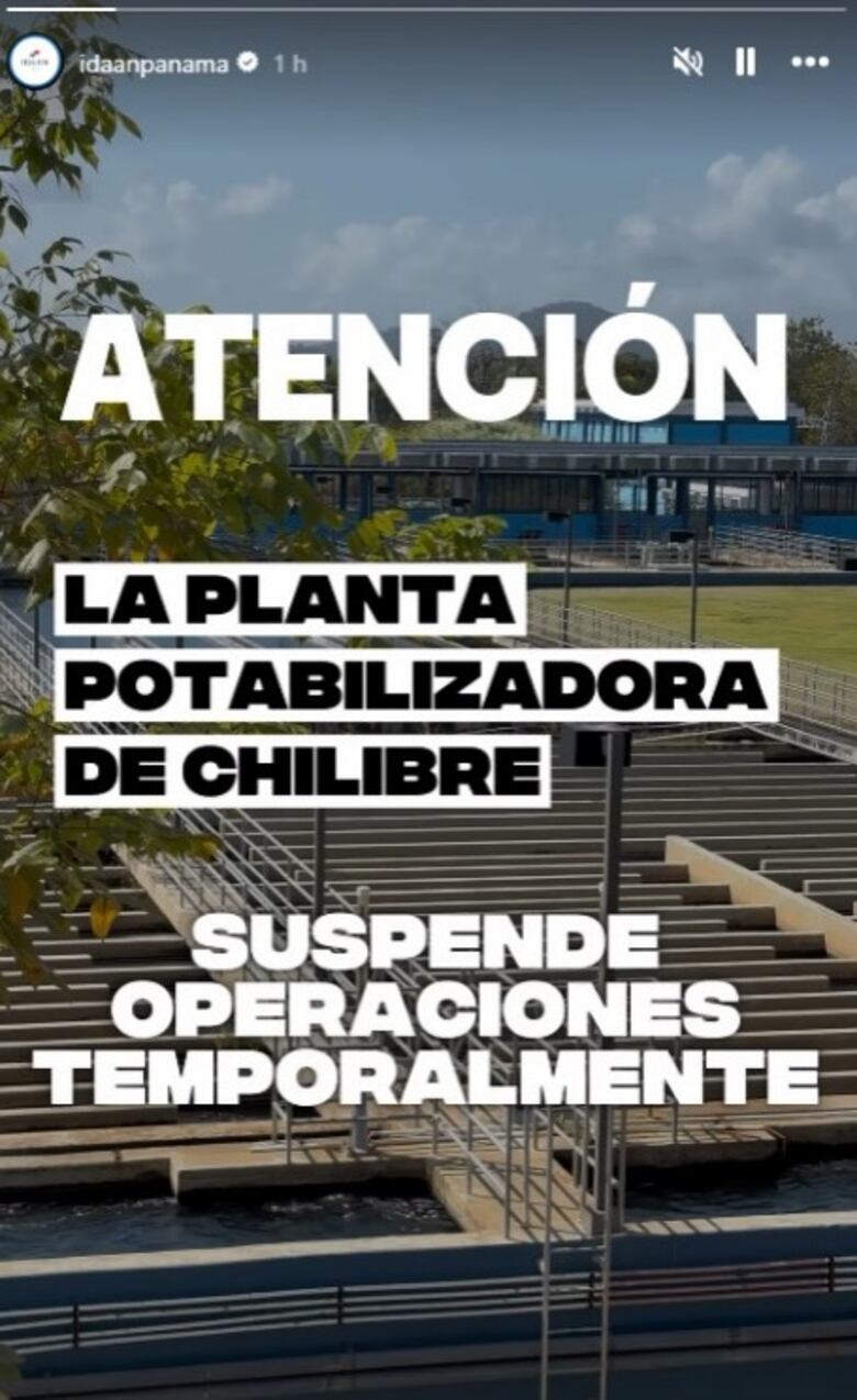 Potabilizadora de Chilibre suspendió operaciones por fallas eléctricas