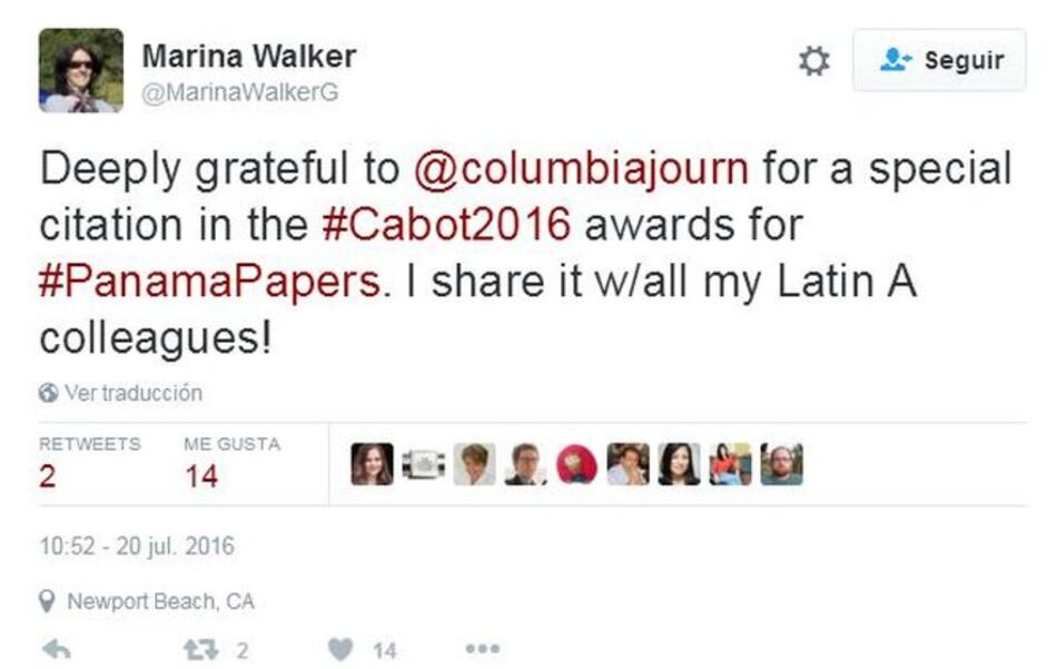 Universidad de Columbia premia a investigación periodística sobre las prácticas de Mossack Fonseca