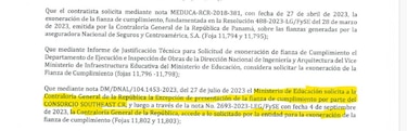 Contraloría refrenda millonario pago a consorcio por obras escolares inconclusas
