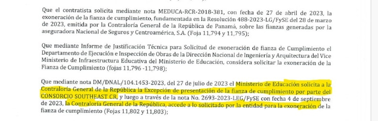 Contraloría refrenda millonario pago a consorcio por obras escolares inconclusas