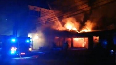 Controlan incendio en local ubicado en la vía Argentina