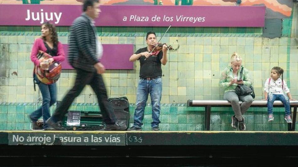 Orquesta venezolana en el metro