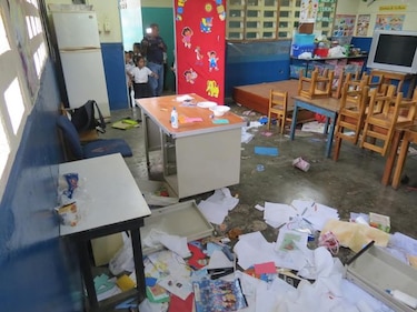 Delincuentes roban comida de niños y destruyen libros en kínder de Chiriquí