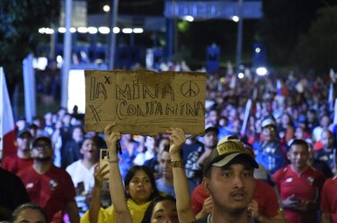 ¿Cuál es la posición de los candidatos a presidente de la República sobre las protestas contra el contrato minero?