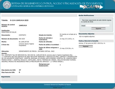 Los contratos con Hombres de Blanco no tienen refrendo, pero el Minsa se prepara para pagarle $5.4 millones