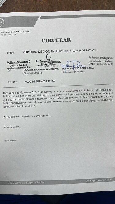 Complejo Hospitalario: ¿cuándo se pagarán los turnos extras al personal de salud?