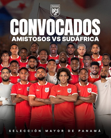 Estos son los 23 convocados de Panamá contra Sudáfrica