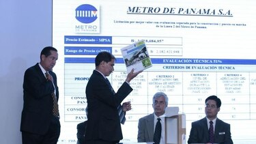 Odebrecht y FCC ganan la licitación de la segunda línea del Metro de Panamá