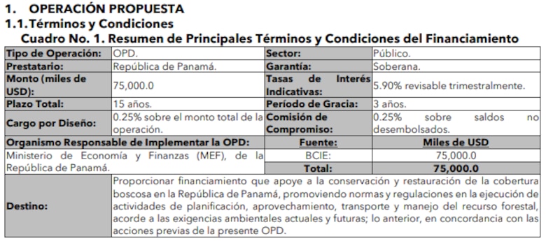 Panamá suscribe préstamo con el Banco Centroamericano por $75 millones para conservar y recuperar bosques