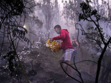 Bogotá, en alerta por contaminación del aire debido a incendio