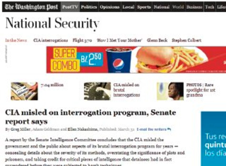 CIA ocultó crueldad de interrogatorios