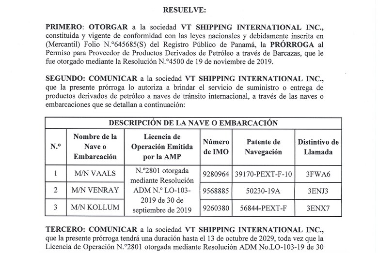 Mulino ordena cancelar el permiso de operación a la empresa neerlandesa investigada por la DGI y el MP