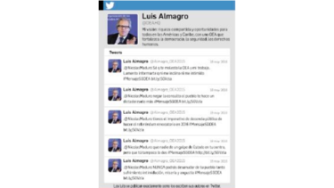 Luis Almagro tilda de ‘dictadorzuelo’ a Nicolás Maduro