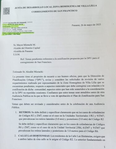 Zonificación de San Francisco se estanca entre reclamos vecinales y postergaciones