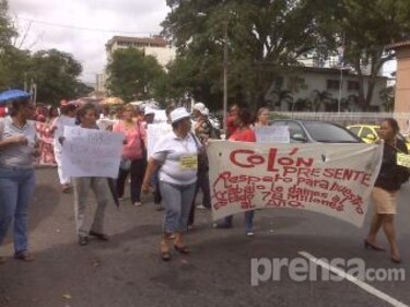 Billeteros marchan hacia la Presidencia