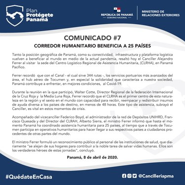 Desde el Aeropuerto de Tocumen realizan más de 15 vuelos humanitarios en medio de la pandemia