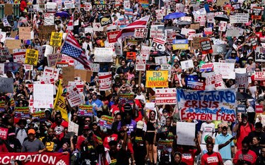 La capital de Estados Unidos se moviliza en contra del Gobierno de Donald Trump