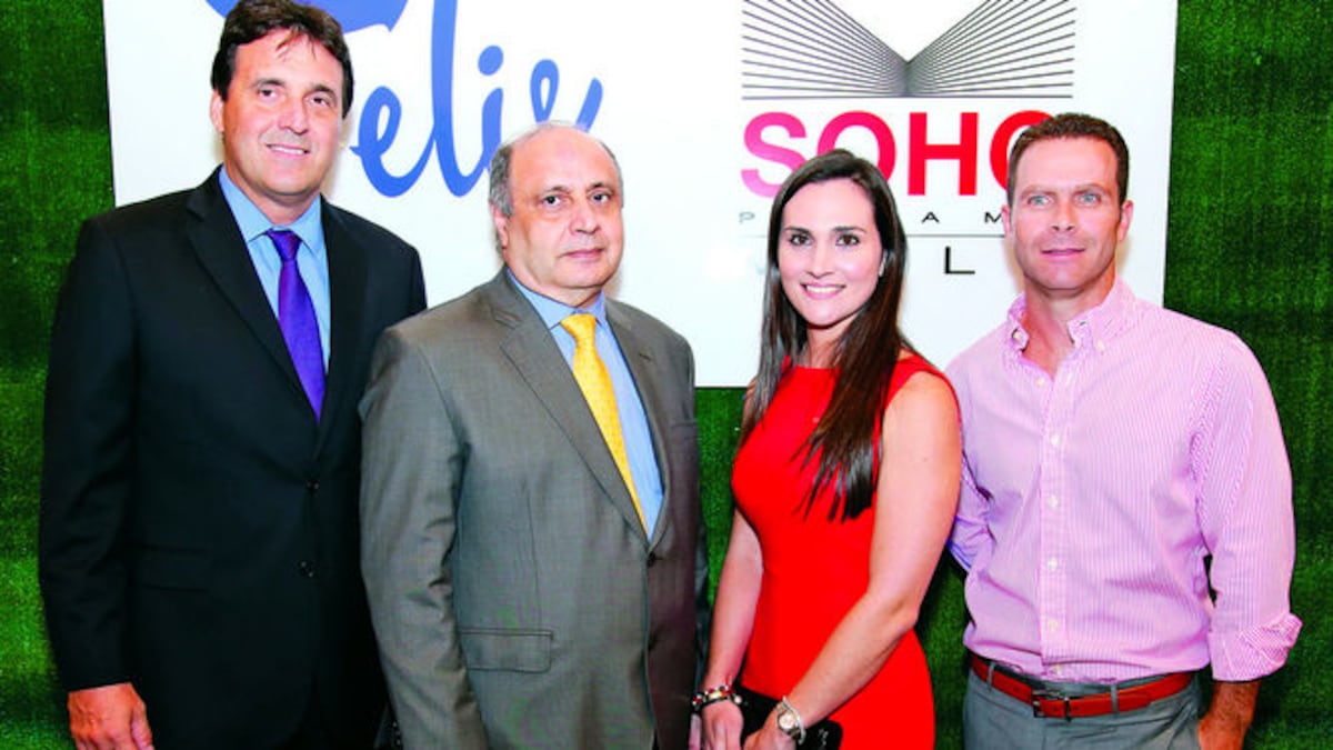 Carlos Rabat, Abdul Waked, Melissa de Maduro y Alfredo Maduro.