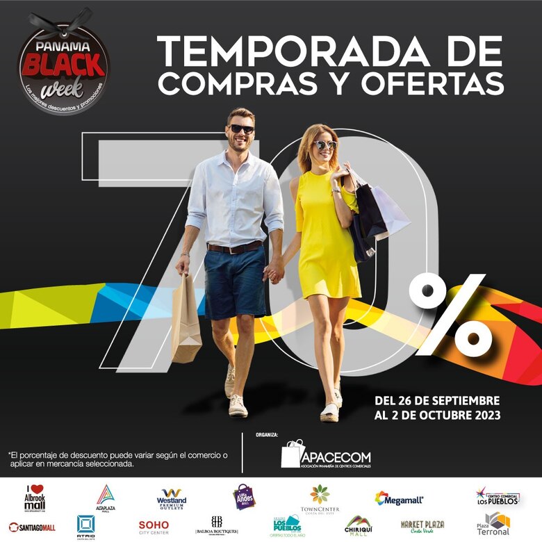 El Panamá Black Week de este año se realizará entre el 26 de septiembre y el 2 de octubre
